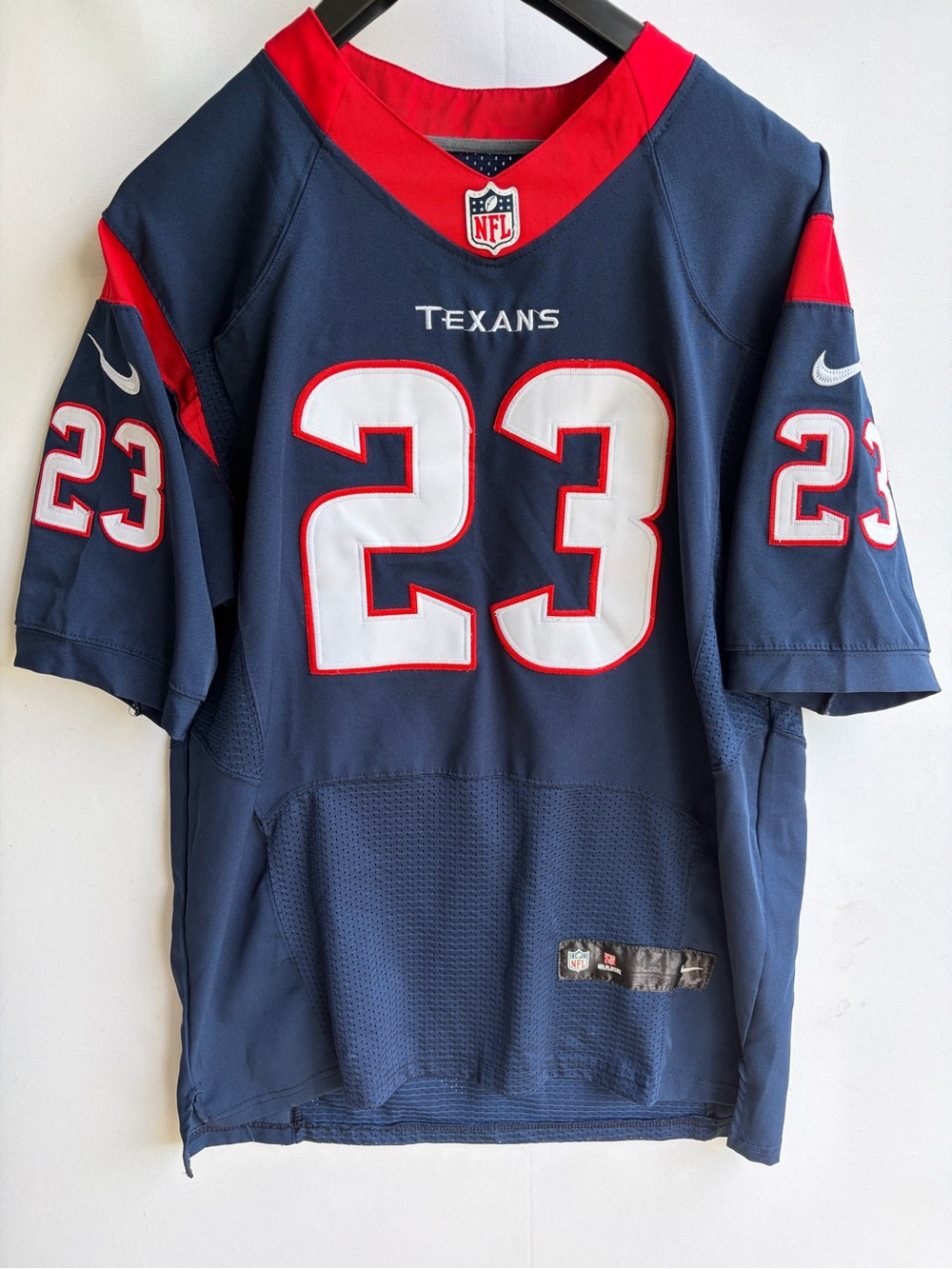 Nike NFL On Field Elite Houston Texans Jersey #23 Men's Size 44 M/L Stitched
